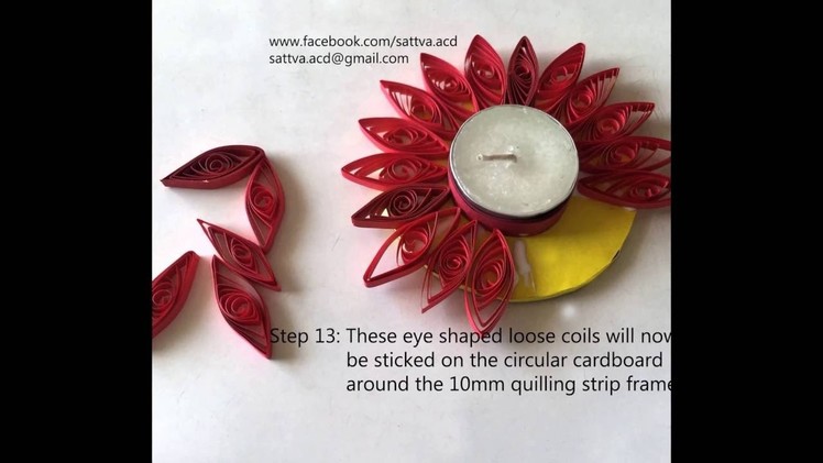 How to make Quilled Tea Light Candle Holder?