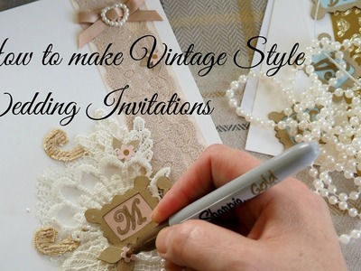 How to make vintage style wedding invitations