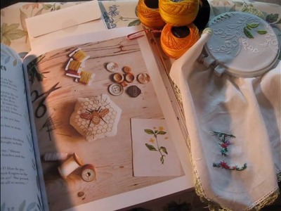 I LOVE this book ~ Secret Garden Embroidery (What Delilah Did)  ~ my handkerchief