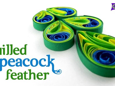Interesting Quilling Peacock Feather