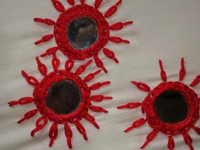 Mirror work-hand embroidery  # 16-leisha's galaxy.