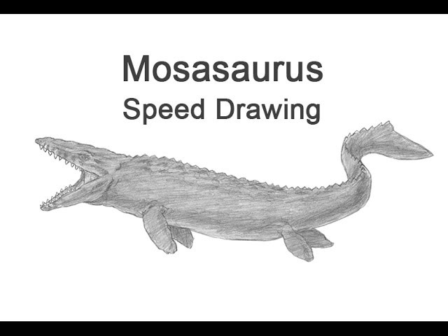 Mosasaurus from Jurassic World Time-lapse (Speed) Drawing