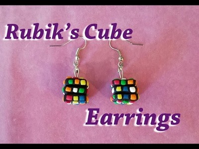 Rubik's Cube Earrings Tutorial