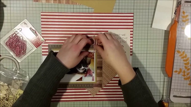 #334 Meow-y Christmas - Scrapbook Process