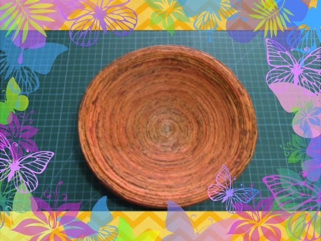 Art and Craft Tutorial : How to make Paper Tube Bowl. Diy Paper Tube Bowl