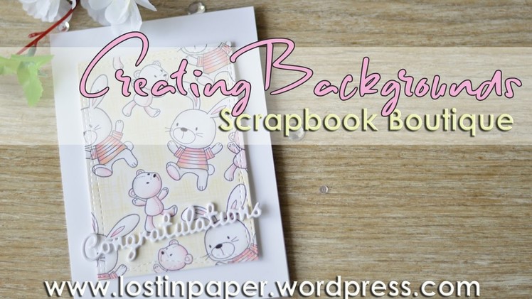 Creating a Prismacolor MFT Bunny Background Panel - Scrapbook Boutique!