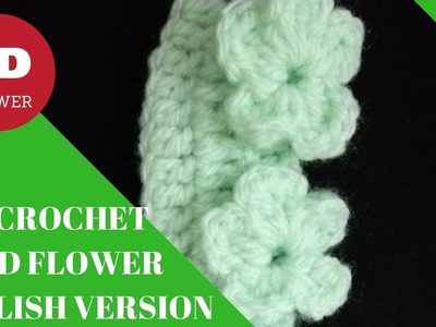 Crochet 3D flower Edging.Border (ENGLISH VERSION)