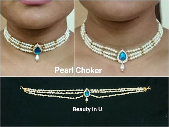DIY | Bridal Necklace | Making of Pearl Choker at Home | Tutorial