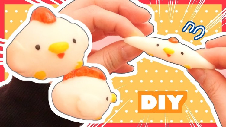 DIY Chicken Moni Moni Animals Squishy Tutorial | Happy New Year!
