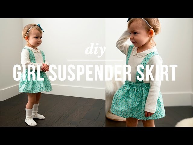 DIY easy Girl suspender skirt