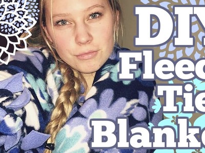 DIY Fleece Tie Blanket! No Sewing!
