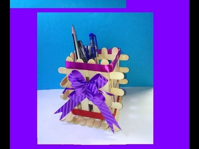 **## DIY Ice Cream.Popsicle sticks holder craft ##**
