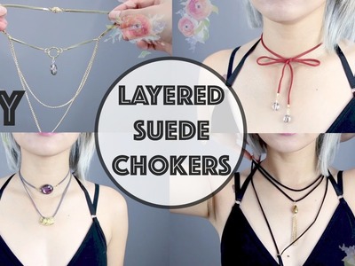 DIY: Layered Suede Chokers