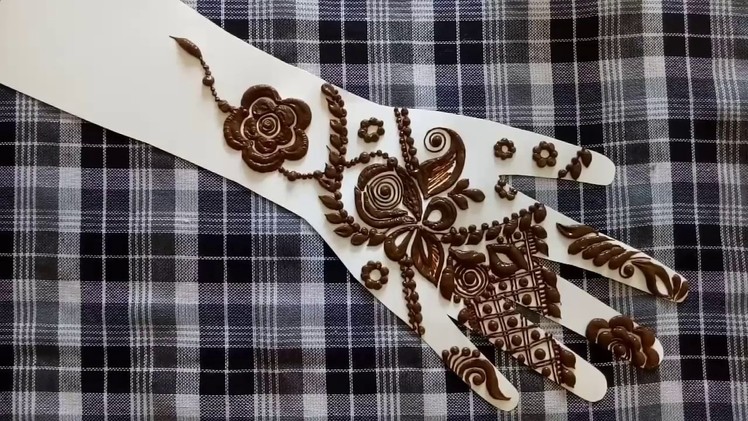 DIY | new Floral henna design for hands 2016