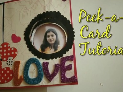 DIY Peek a boo Card Tutorial For Valentine's Day | How To | Craftlas