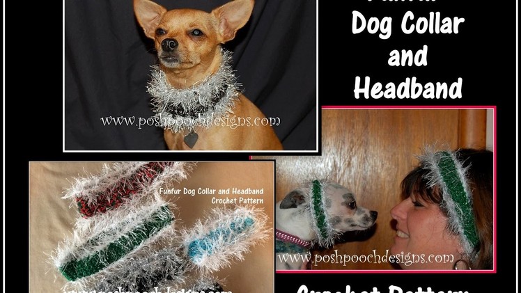Funfur Dog Collar and Headband Crochet Pattern