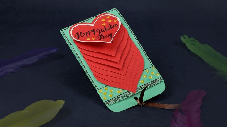 Handmade Valentine Cards - DIY Waterfall Card Tutorial