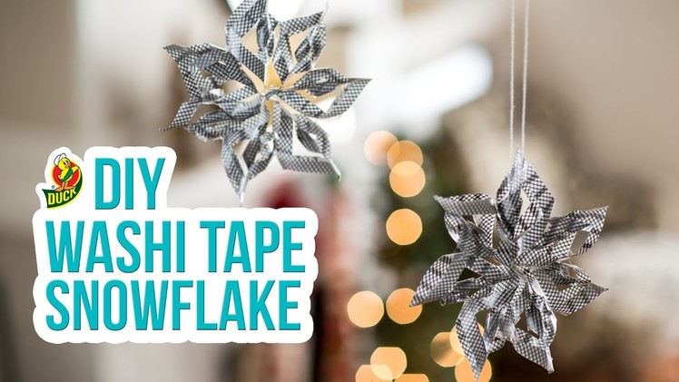 How to Craft a Duck Washi® Tape Snowflake