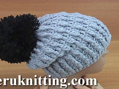 How to Crochet Beanie with Lapel Tutorial 167 Crochet Hats Pattern