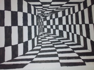 How to draw 3d tunnel