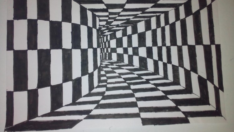 How to draw 3d tunnel