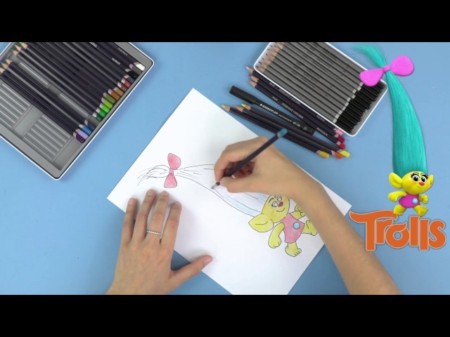 How to Draw and Colour Smidge from the Trolls Movie + MORE - Full Colour Song | 