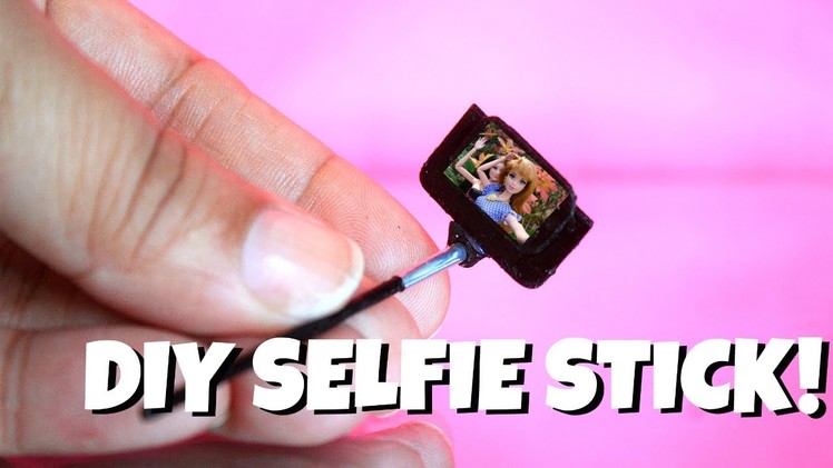 How to make a miniature Selfie Stick with phone | NO Polymer!