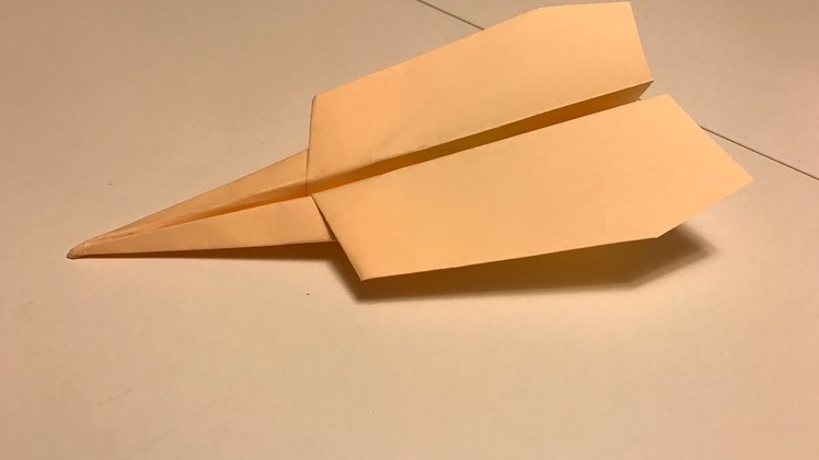 How to make a paper airplane with hang time