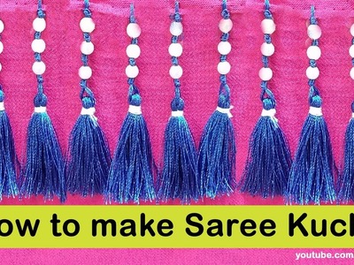 How to make saree kuchu,simple saree kuchu for beginners,saree tassel in easy method