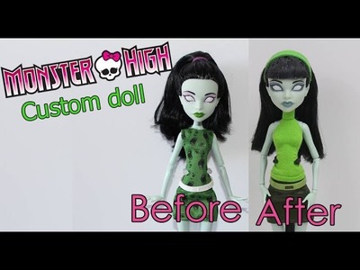 How to make your ooak Scarah Screams Doll from Monster High TUTORIAL