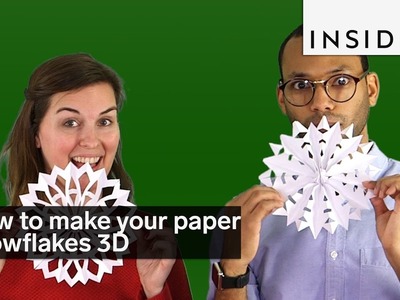 How to make your paper snowflakes 3D