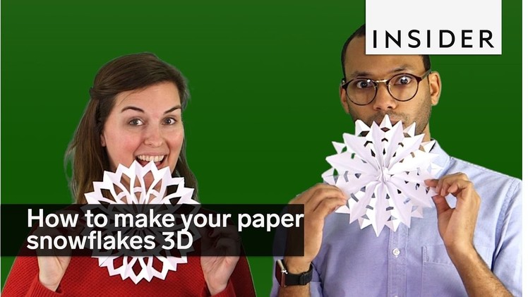 How to make your paper snowflakes 3D