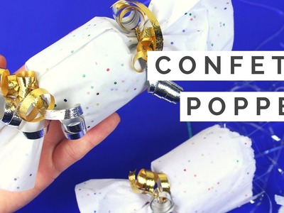 New Year's Craft Idea | DIY CONFETTI POPPER & LAUNCHER! Quick, Easy, Kid Friendly Paper Craft
