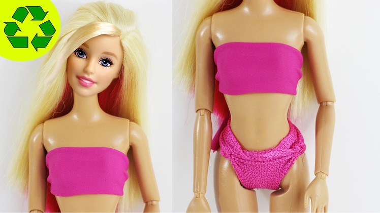 NO SEW DOLL BATHING-SUIT - Easy Doll Crafts