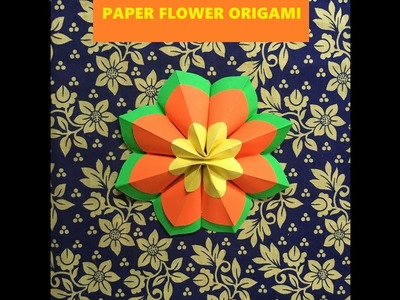 Paper Flower Origami Tutorial for Home deco - Paper Craft