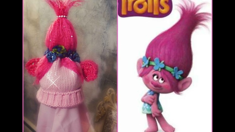 Polly Troll crochet. knit hat