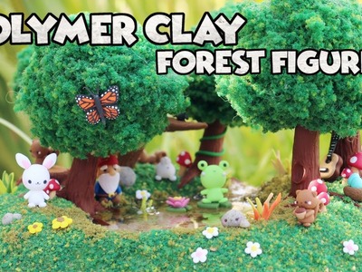 Polymer Clay Forest Figurine│Watch Me Craft Process Video