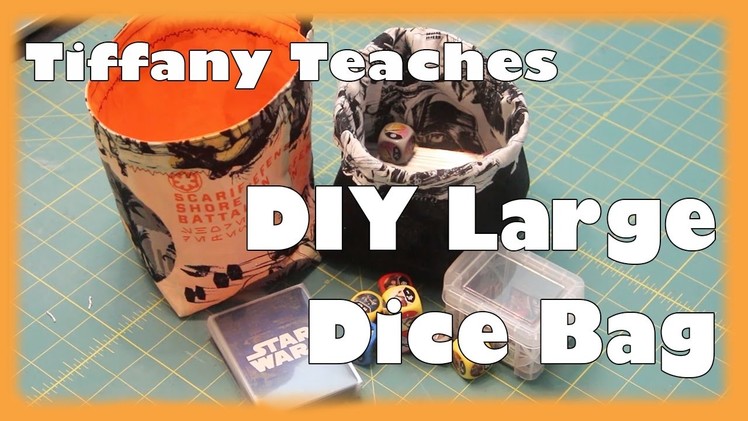 Tiffany Teaches: DIY Large Reversible Dice Bag