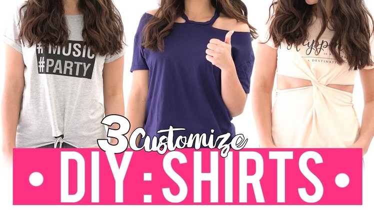 3 DIY IDEAS TO CUSTOMIZE YOUR T-SHIRTS