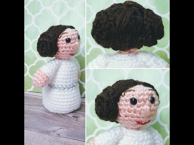 Crochet Princess Leia inspired Ami Doll  Video 3