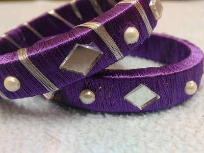 DIY: Silk thread bangles