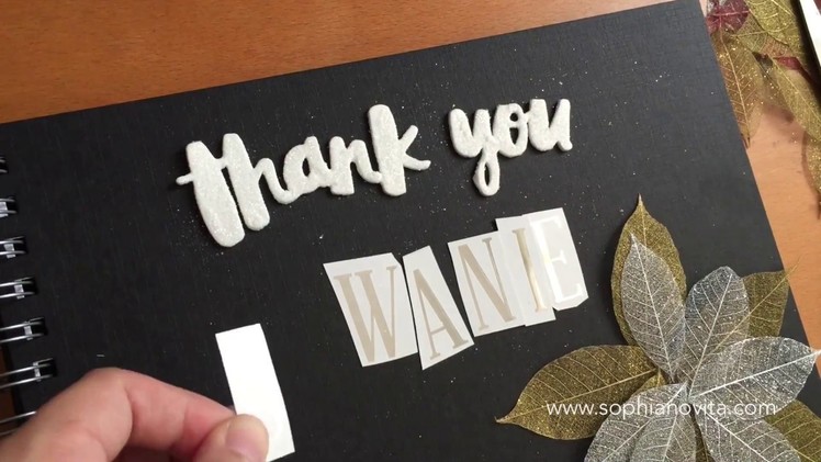 DIY TUTORIAL : How to make a Farewell or Thank You scrapbook - English Sub. VO Bahasa Indonesia