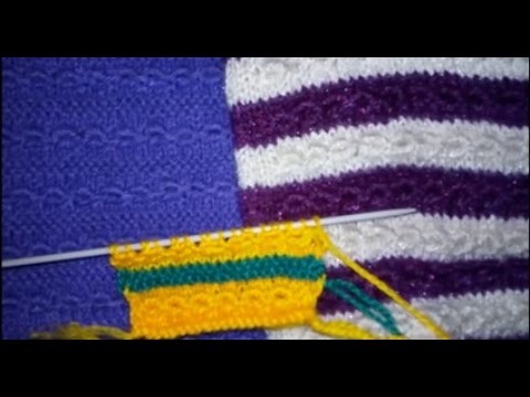 Easy Color Knitting Design(Chain Design)|Hindi