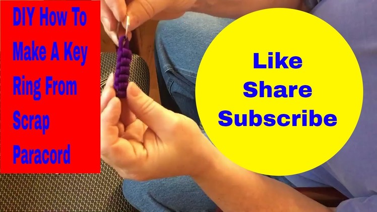 How To DIY make a key ring from scrap paracord