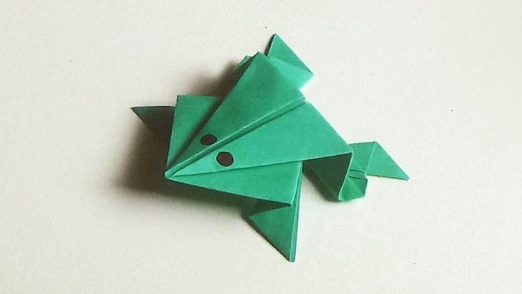 Jumping Frog - How To Make An Origami Jumping Paper Frog |