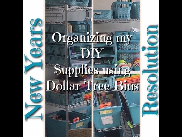 Organizing my DIY & Crafting supplies using Dollar Tree Bins