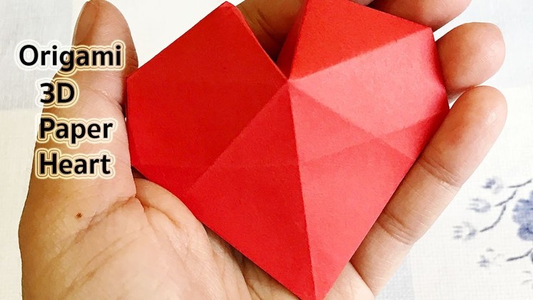 Origami 3D Paper Heart
