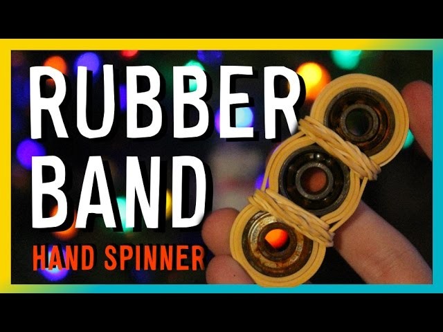 RUBBER BAND HAND SPINNER | Cheap Fidget Toys Tutorial (DIY TORQBAR)