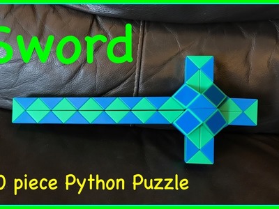 Smiggle Python Puzzle or Rubik's Twist 60 Tutorial: How to Make a Sword Step by Step