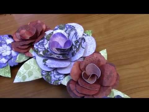 Tutorial Paper Flower Wreath Project